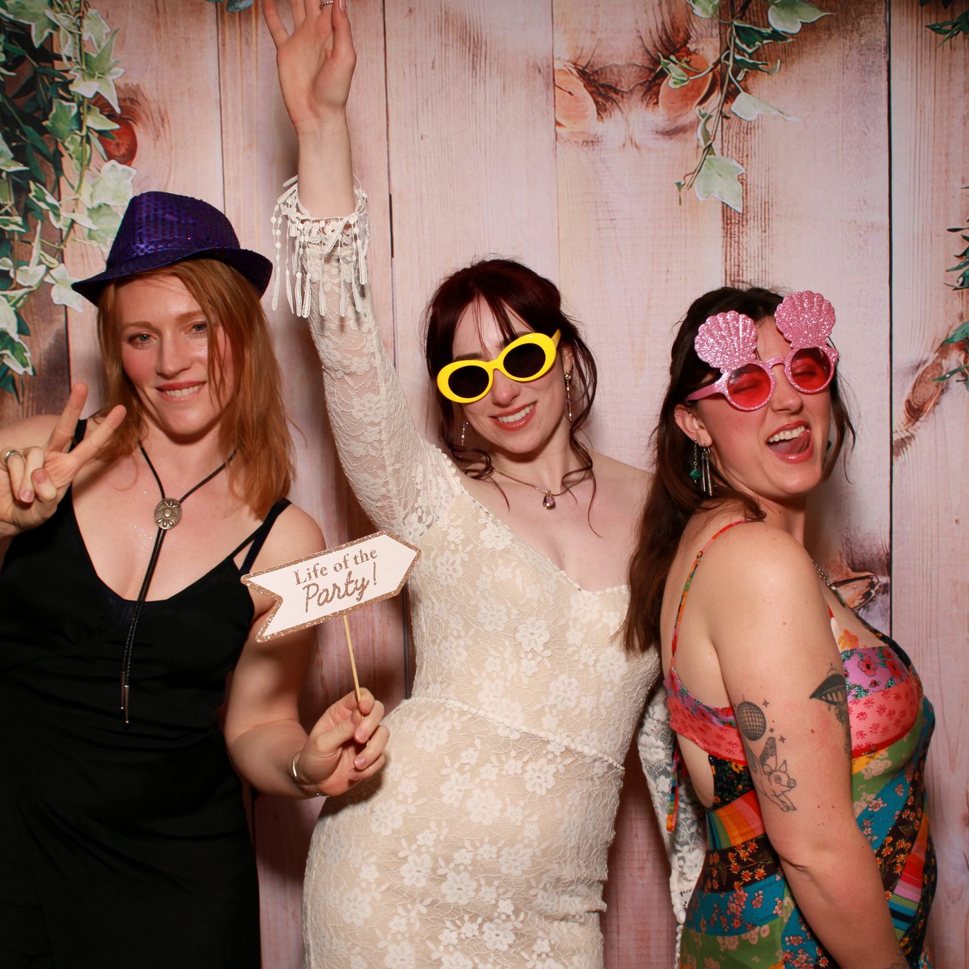 Quinceañera photo booth with court of honor. PicPop, Indio CA